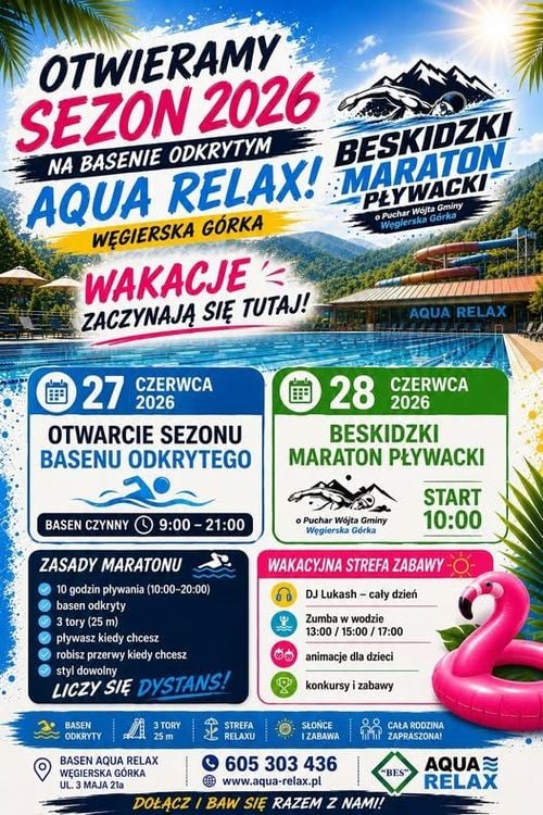 Beskidzki Maraton Pływacki o Puchar Wójta w Węgierskiej Górce