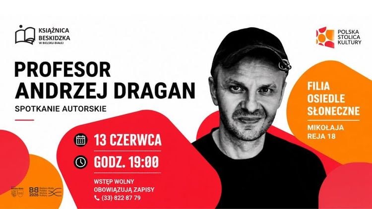 Wieczór z Andrzejem Draganem w Filii Osiedle Słoneczne