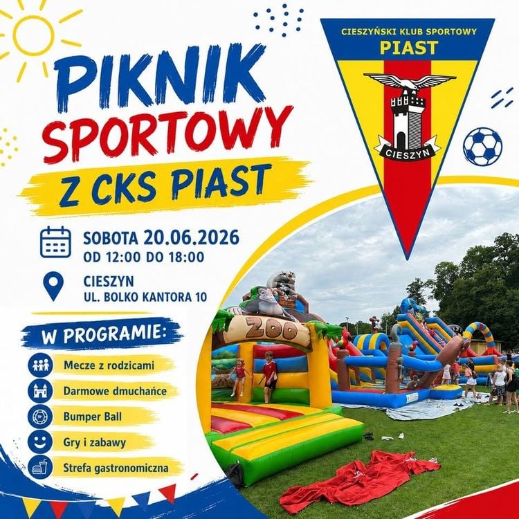 Sportowy Piknik Rodzinny z CKS PIAST w Cieszynie