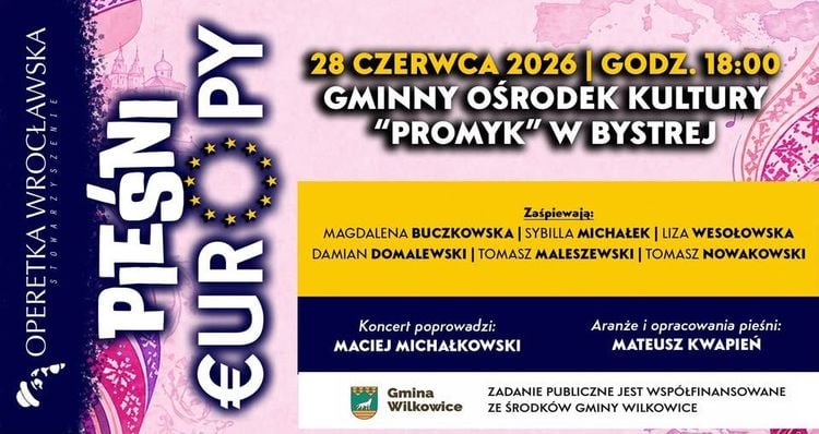 Koncert Pieśni Europy w Bystrej – muzyczne dziedzictwo kontynentu
