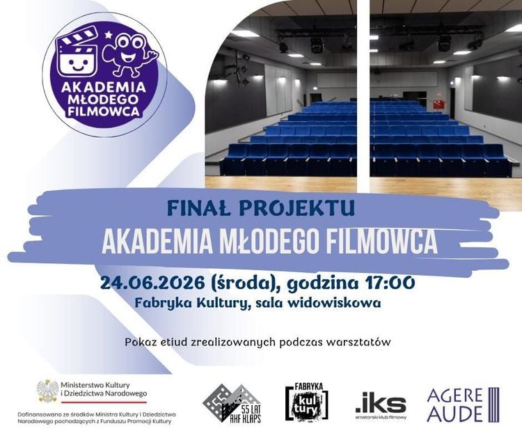 Finał warsztatów filmowych Akademii Młodego Filmowca w Chybiu