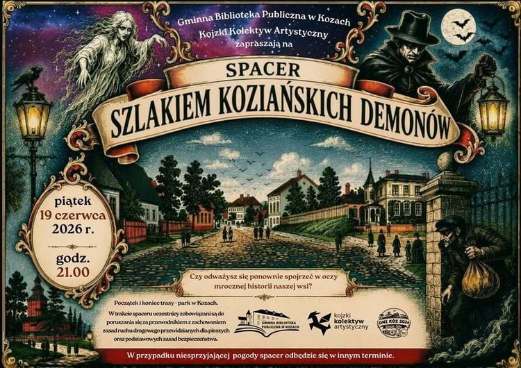 Nocny spacer śladami kozjańskich demonów w Kozach
