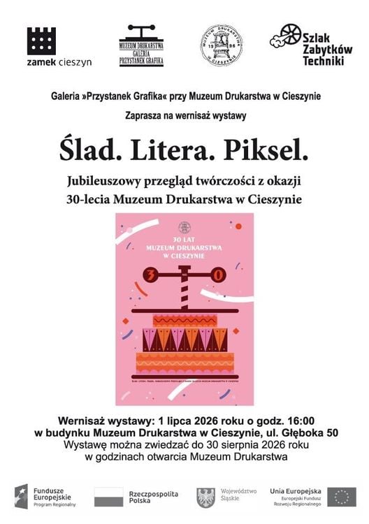 Wernisaż wystawy jubileuszowej Ślad. Litera. Piksel. w Cieszynie