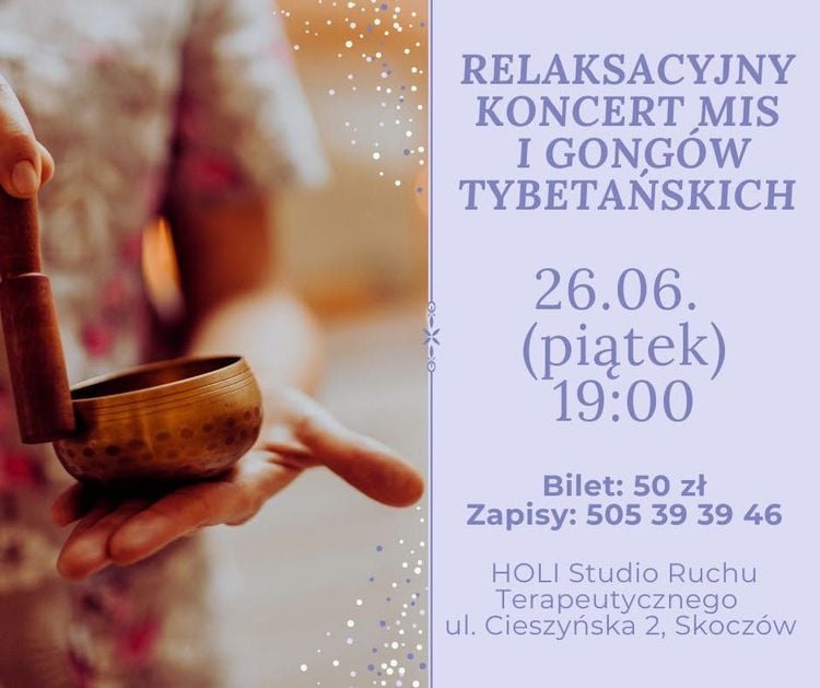 Koncert relaksacyjny z misami i gongami w Skoczowie