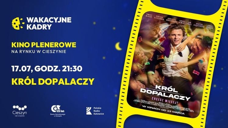 Plenerowy seans „Król dopalaczy” na cieszyńskim rynku – Wakacyjne Kadry 2026