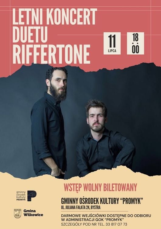 Letni recital Duetu Riffertone w Bystrze