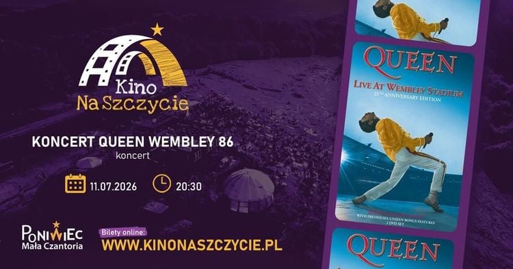 Kino Na Szczycie: Koncert Queen Wembley 86 na Małej Czantorii w Ustroniu