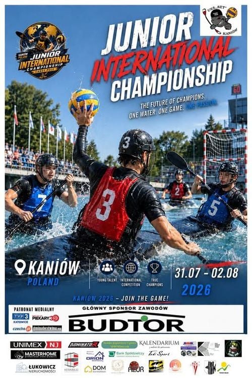 Międzynarodowe Mistrzostwa Juniorów w Kajak Polo w Kaniowie 2026