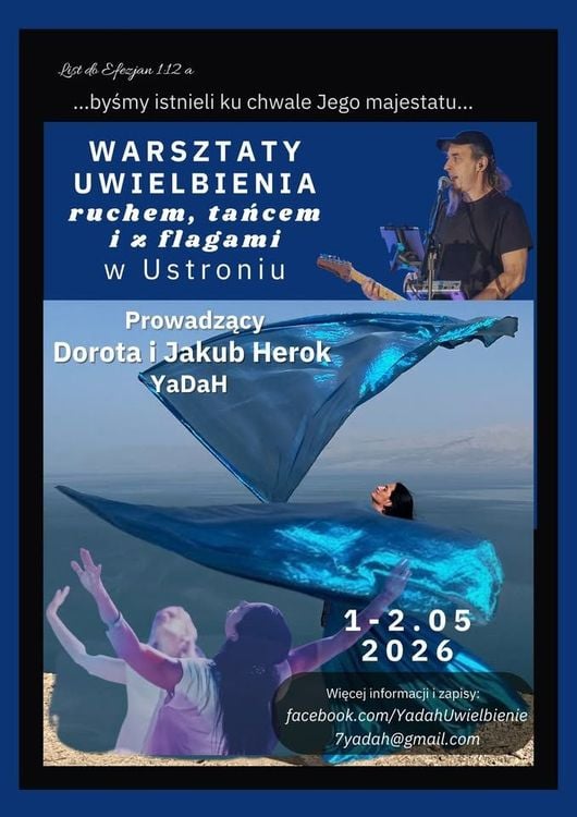 Warsztaty uwielbienia ruchem, tańcem i z flagami