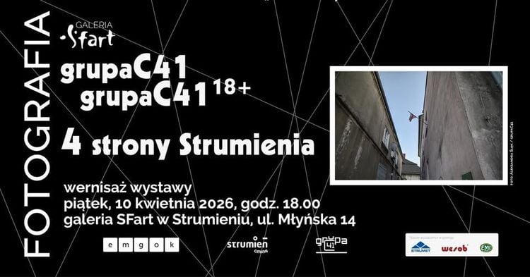 Wernisaż wystawy fotograficznej "4 strony Strumienia" w emgok