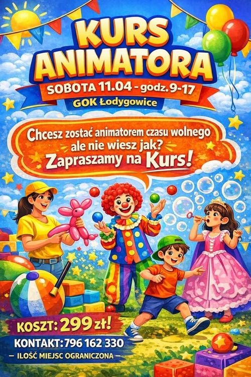 Kurs Animatora w Łodygowicach – Start 11 Kwietnia 2026