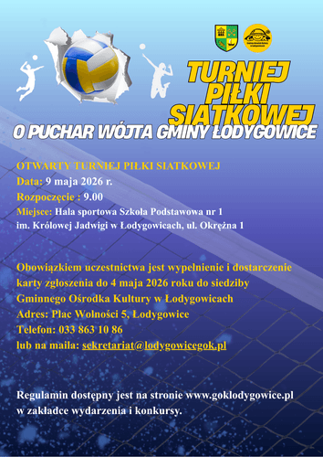 🏐 Turniej Piłki Siatkowej o Puchar Wójta Gminy Łodygowice