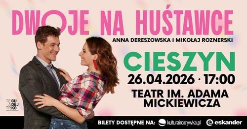 Spektakl „Dwoje na huśtawce” w Teatrze im. Adama Mickiewicza w Cieszynie