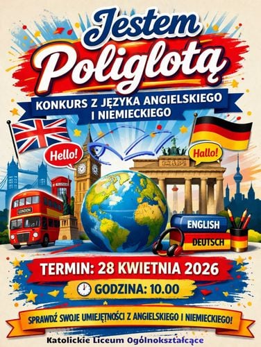 Konkurs językowy 'Jestem Poliglotą' w Cieszynie dla klas VII i VIII