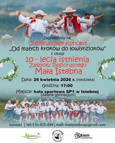 Jubileuszowy koncert 10-lecia Zespołu Regionalnego Mała Istebna w Istebnej