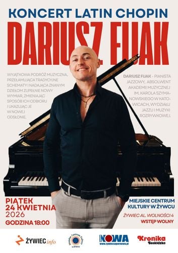 Koncert Dariusza Fijaka: Latin Chopin w Żywcu
