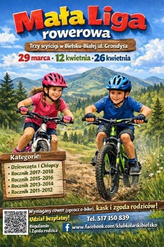 Finał Małej Ligi Rowerowej dla Dzieci w Bielsku-Białej