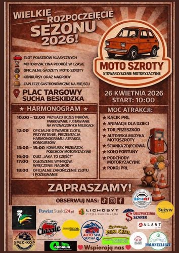 Motoszroty 2026 – Klasyczna Motoryzacja w Suchej Beskidzkiej
