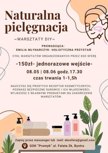 Warsztaty naturalnej pielęgnacji kosmetyków w Bystrej