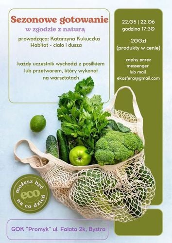 Warsztaty sezonowego gotowania w Bystrej