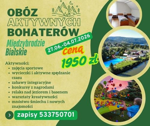 Obóz Aktywnych Bohaterów dla Dzieci w Międzybrodziu Bialskim