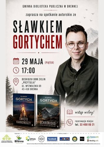 Spotkanie z autorem Sławomirem Gortychem w Brennej