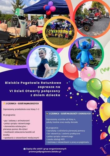 Dni Otwarte Bielskiego Pogotowia Ratunkowego z okazji Dnia Dziecka w Bielsku-Białej