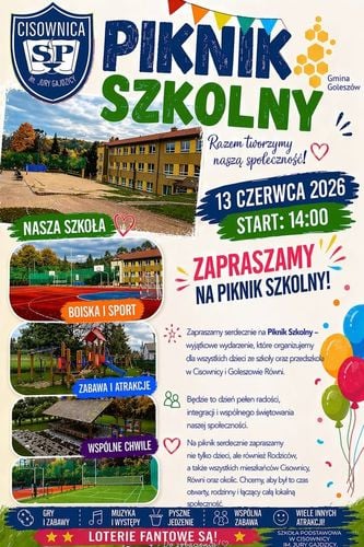 Rodzinny Piknik Szkolny w Cisownicy – zabawa dla całej gminy