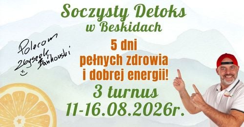 5-dniowy Soczysty Detoks z Aktywnym Relaksem w Kamesznicy