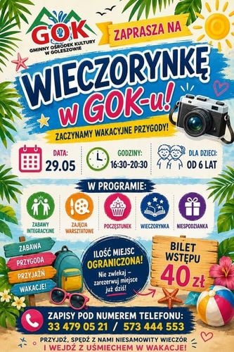 Ostatnia przedwakacyjna Wieczorynka dla dzieci w GOK-u Goleszów