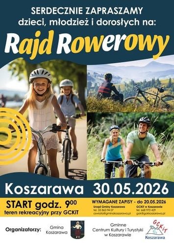 Rodzinny Rajd Rowerowy w Koszarawie – 30 maja 2026