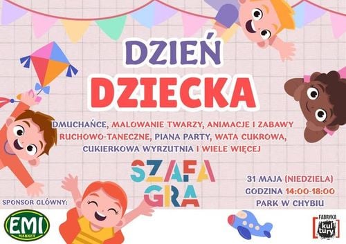 Rodzinny Dzień Dziecka w Parku w Chybiu z SZAFA GRA