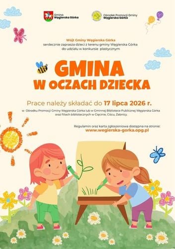 Konkurs plastyczny dla dzieci z gminy Węgierska Górka – „Gmina w oczach dziecka”