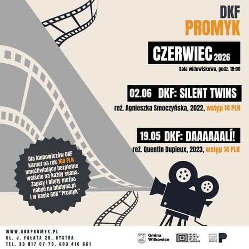 DKF Promyk w Zachełmnej: premiery filmowe Silent Twins i Daaaaaali!