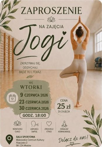 Czerwcowe zajęcia jogi w Makowie Podhalańskim
