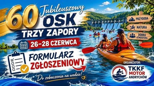 60. Jubileuszowy Spływ Kajakowy Trzech Zapór w Kobiernicach