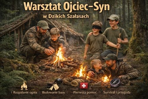 Warsztat Ojciec i Syn w Dzikich Szałasach – Beskid Żywiecki