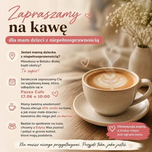 Kawa i rozmowy dla mam z dziećmi niepełnosprawnymi w Bielsku-Białej