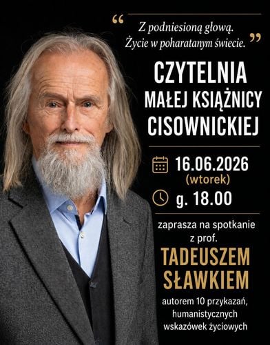 Spotkanie autorskie z prof. Tadeuszem Sławkiem w Cisownicy