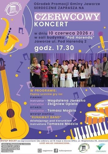 Koncert uczniowski w Jaworzu - Czerwcowy przegląd talentów