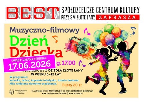 Dzień Dziecka w SCK BEST dla dzieci 6-12 lat w Bielsku-Białej