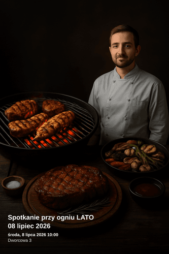 Spotkanie przy ogniu z live cooking w Chybiu – 8 lipca 2026