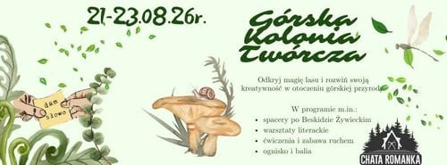 Górska kolonia twórcza w Sopotni Małej – warsztaty i relaks w Beskidach