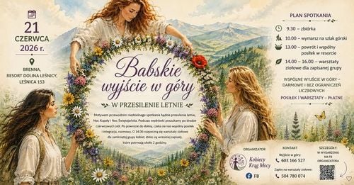 Babskie Przesilenie Letnie w Beskidzkich Górach – Wyjście i Warsztaty w Brennej