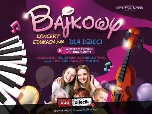 Bajkowy koncert edukacyjny dla przedszkolaków w Bielsku-Białej