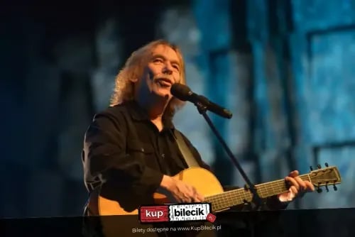 Jaromír Nohavica z Robertem Kuśmierskim i Pavlem Planką w Cavatina Hall Bielsko-Biała
