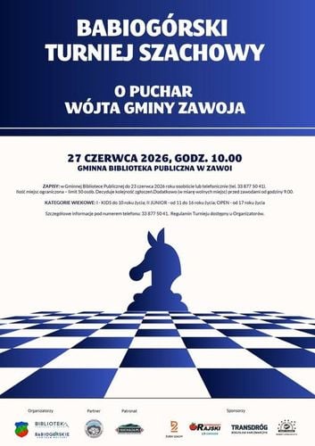 Babiogórski Turniej Szachowy o Puchar Wójta Zawoi – 27 czerwca 2026