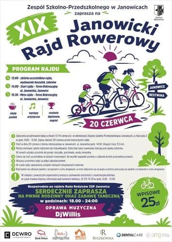 XIX Janowicki Rajd Rowerowy z Rodzinnym Piknikiem w Janowicach