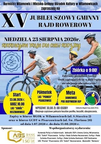 XV Jubileuszowy Rajd Rowerowy w Gminie Wilamowice