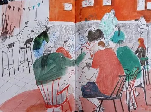 One Coffee One Sketch – spotkanie miłośników szkicowania w Bielsku-Białej